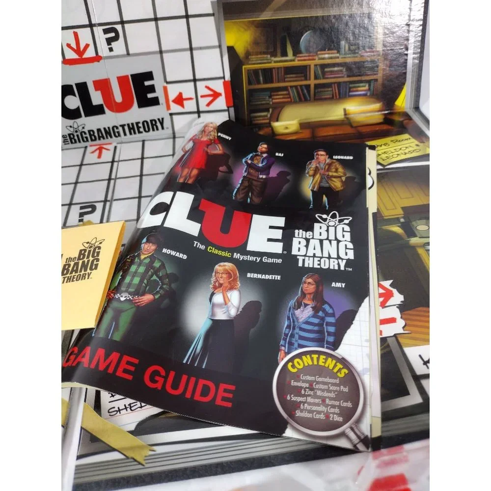 Clue The Big Bang Theory Edition Hasbro 2013 Mystery Board Game Complete